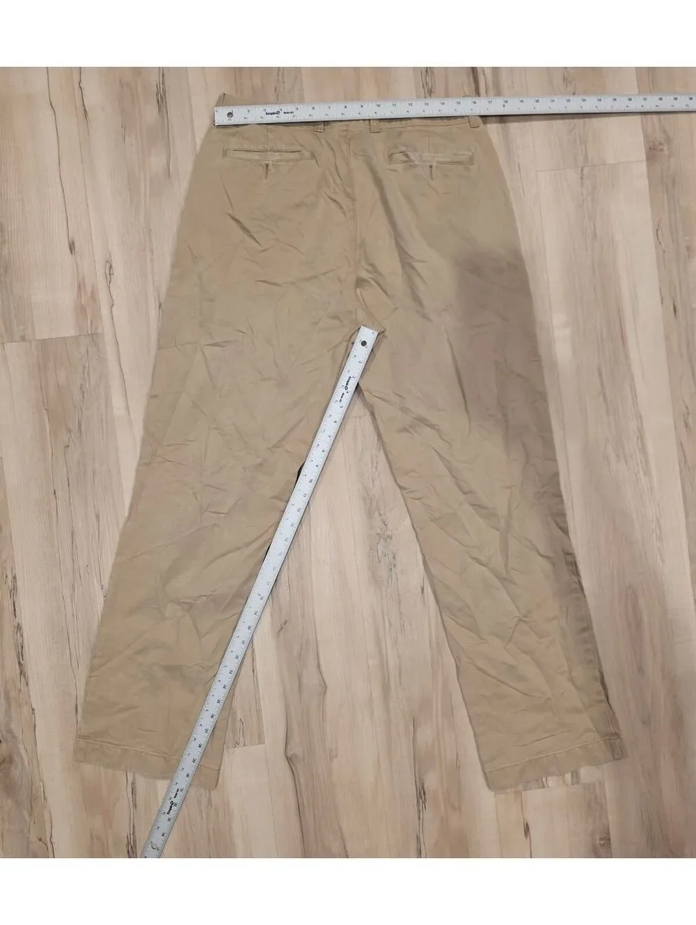 J.Crew Essential Chino Pants 34W 34L Beige Cotton Casual Trousers